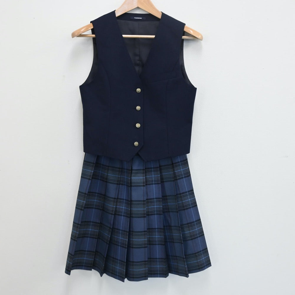 中古制服】青森県 千葉学園高等学校 女子制服 6点（ブレザー・ベスト