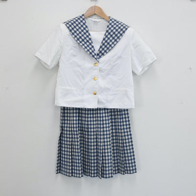 【中古】宮城県 聖和学園高等学校 女子制服 3点（セーラー服・スカート）sf008233