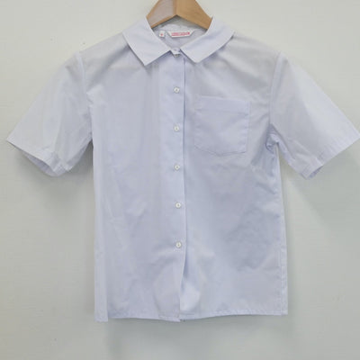 【中古】福岡県 和白丘中学校 女子制服 2点（シャツ・ジャンパースカート）sf008264