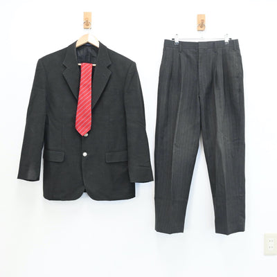 【中古】東京都 東久留米総合高等学校 男子制服 4点（ブレザー・ズボン）sf008290