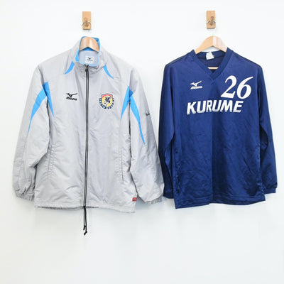 【中古】東京都 東久留米総合高等学校　サッカー部ユニフォーム 男子制服 2点（部活ユニフォーム 上）sf008294