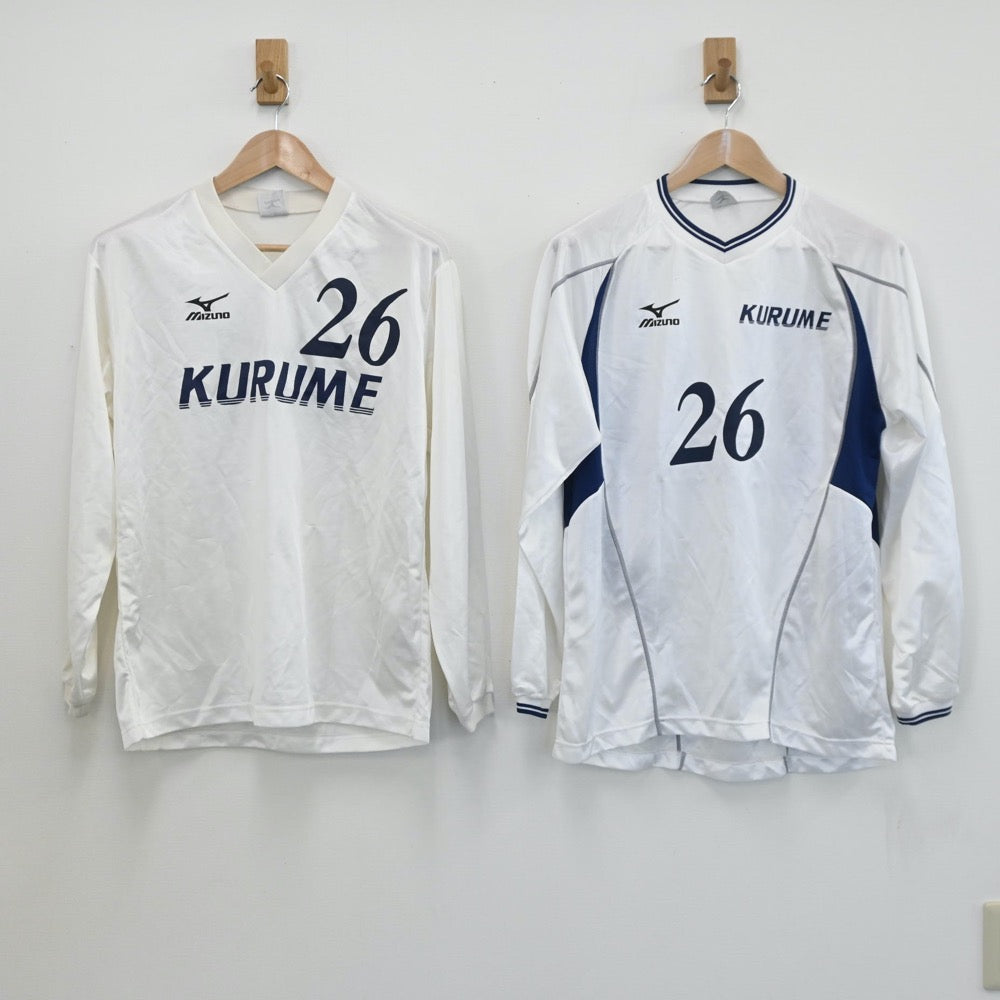 【中古】東京都 東久留米総合高等学校　サッカー部ユニフォーム 男子制服 2点（部活ユニフォーム 上）sf008297