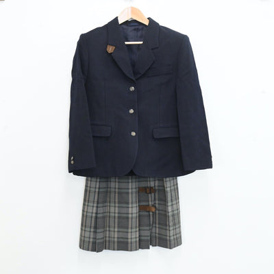 【中古】長野県 松商学園高等学校 女子制服 4点（ブレザー・ニット・ベスト・スカート）sf008301