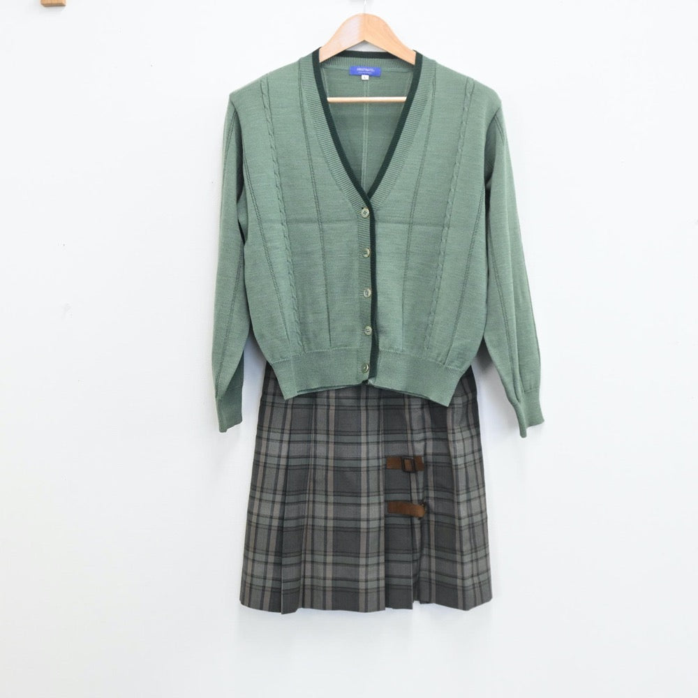 【中古】長野県 松商学園高等学校 女子制服 4点（ブレザー・ニット・ベスト・スカート）sf008301