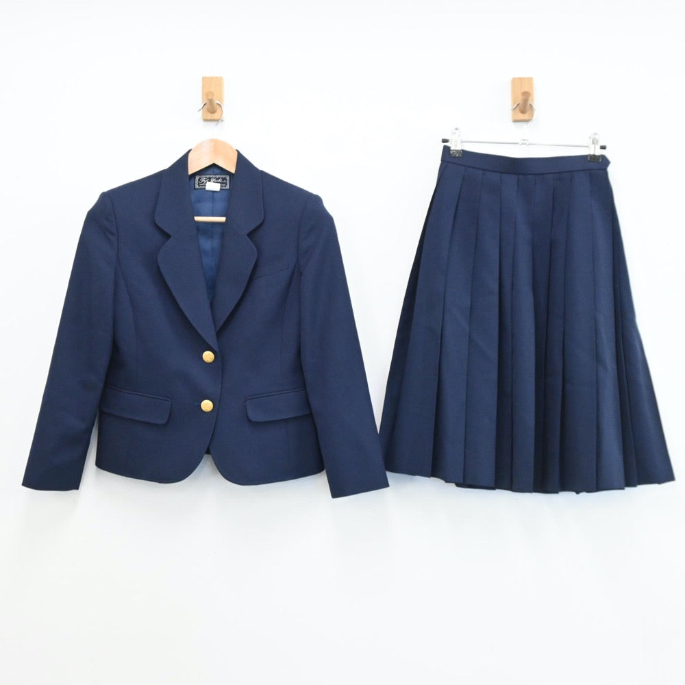 【中古】岩手県 矢巾北中学校 女子制服 4点（ブレザー・シャツ・スカート）sf008309