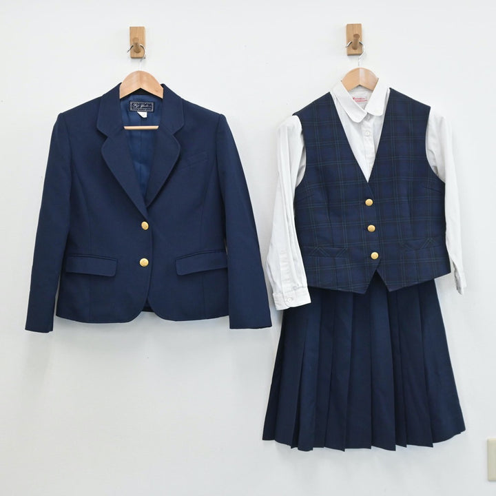 中古制服】岩手県 矢巾北中学校 女子制服 4点（ブレザー・シャツ・ベスト・スカート）sf008310【リサイクル学生服】 | 中古制服通販パレイド