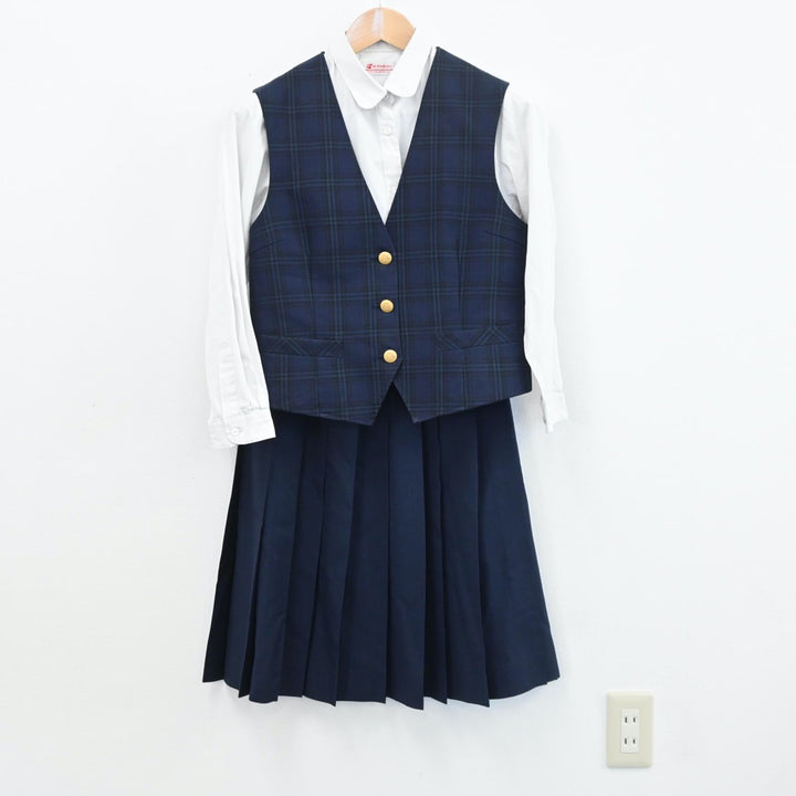 【中古制服】岩手県 矢巾北中学校 女子制服 4点（ブレザー・シャツ・ベスト・スカート）sf008310【リサイクル学生服】 | 中古制服通販パレイド