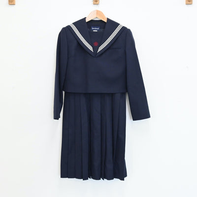 【中古】熊本県 熊本県立玉名高等学校 女子制服 2点（セーラー服・ジャンパースカート）sf008326