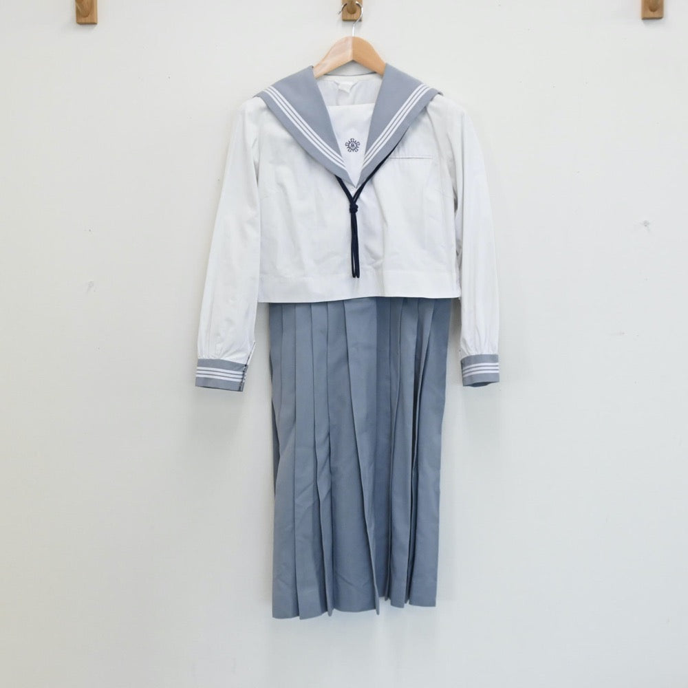 【中古】熊本県 熊本県立玉名高等学校 女子制服 4点（セーラー服・スカート）sf008328