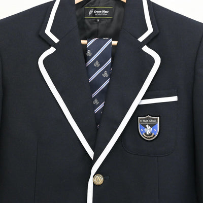 【中古】東京都 N高等学校 男子制服 2点（ブレザー・ズボン）sf008345