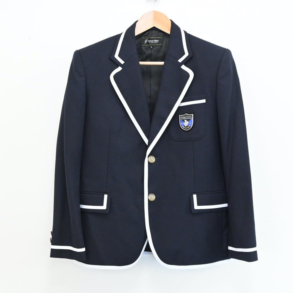 【中古】東京都 N高等学校 男子制服 2点（ブレザー・ズボン）sf008345