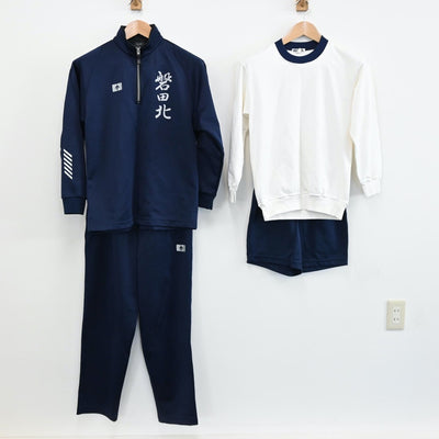 【中古】静岡県 磐田北高等学校 女子制服 4点（ジャージ 上・ジャージ 下・体操服 上・体操服 下）sf008365