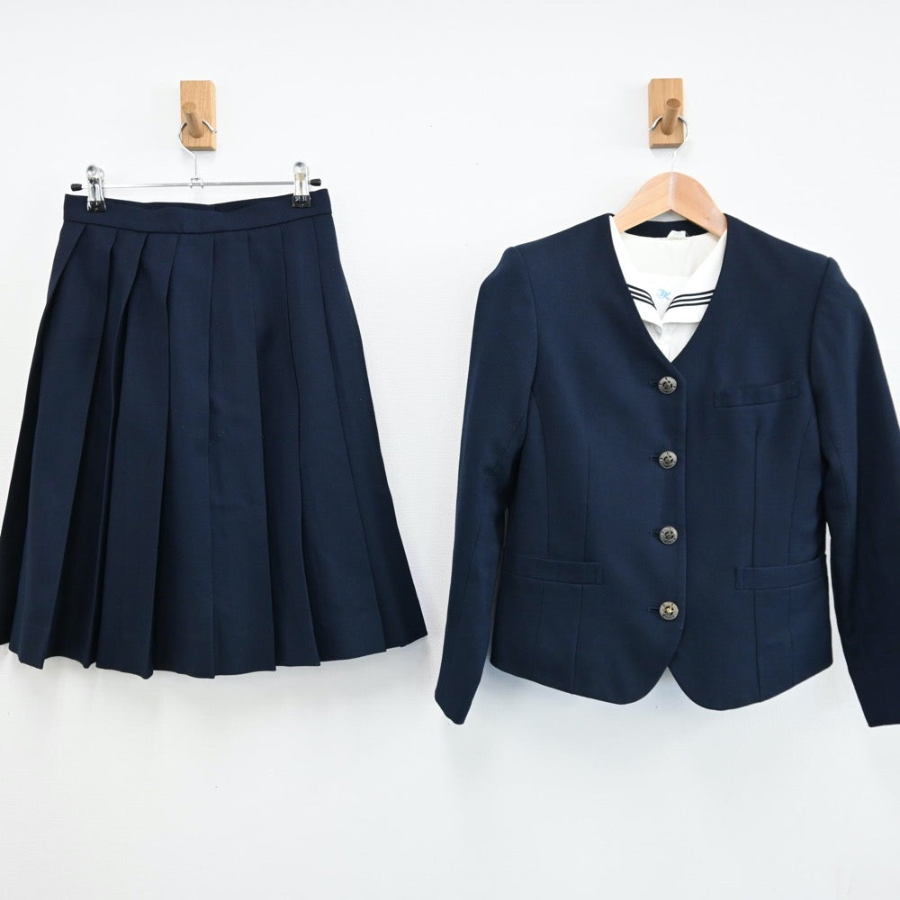 【中古】静岡県 磐田北高等学校 女子制服 3点（ブレザー・セーラー服・スカート）sf008367