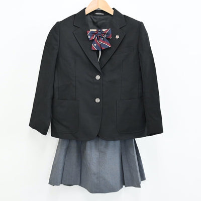 【中古】神奈川県 上溝高等学校 女子制服 7点（ブレザー・スカート・スカート）sf008378