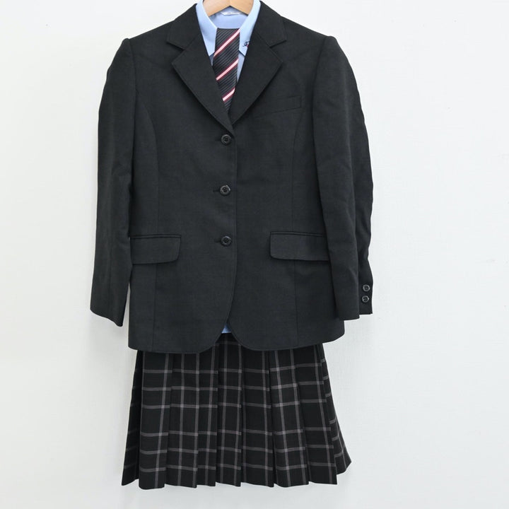 【中古】千葉県 流山おおたかの森高等学校 女子制服 4点（ブレザー・シャツ・スカート）sf008384