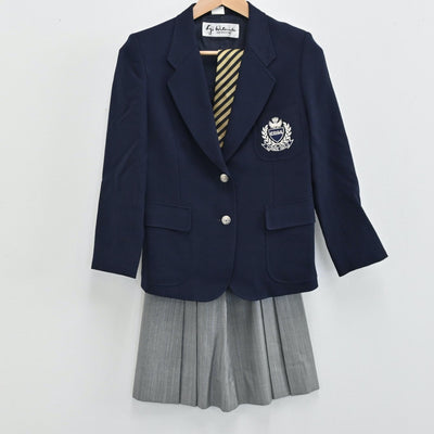 【中古】愛知県 中京大学附属中京高等学校 女子制服 4点（ブレザー・スカート）sf008386