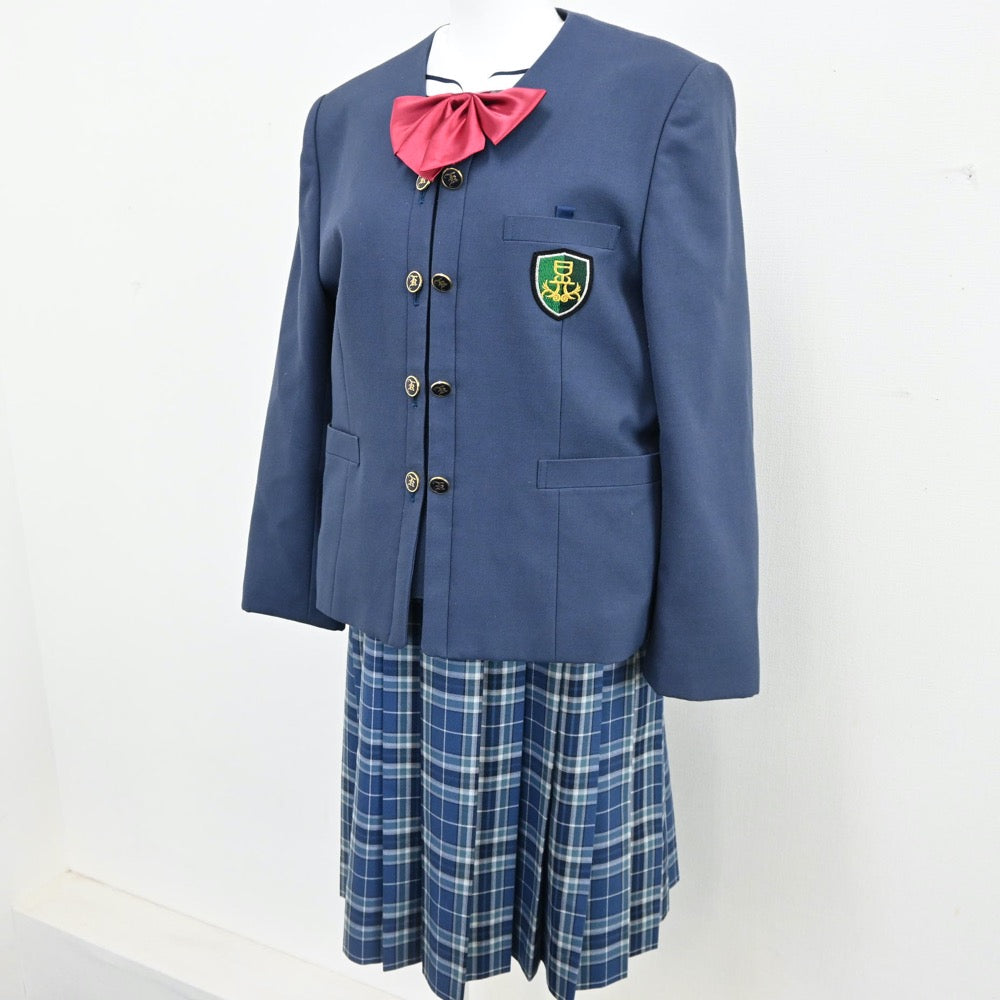 【中古】山口県 晃英館中学校 女子制服 6点（ブレザー・セーラー服・ジャンパースカート）sf008391