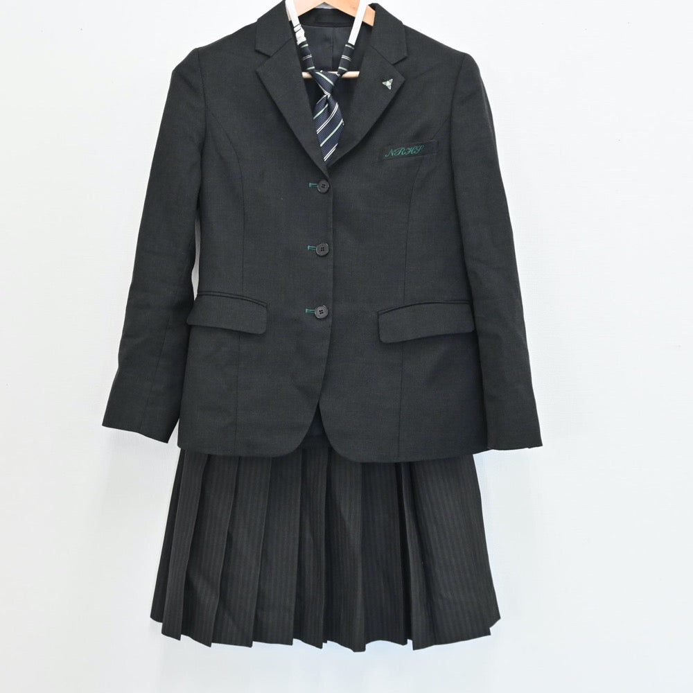 【中古】北海道 札幌南陵高等学校 女子制服 5点（ブレザー・スカート）sf008398