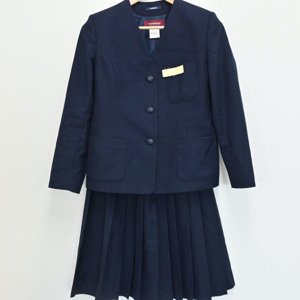 【中古】北海道 簾舞中学校 女子制服 4点（ブレザー・ベスト・スカート）sf008399