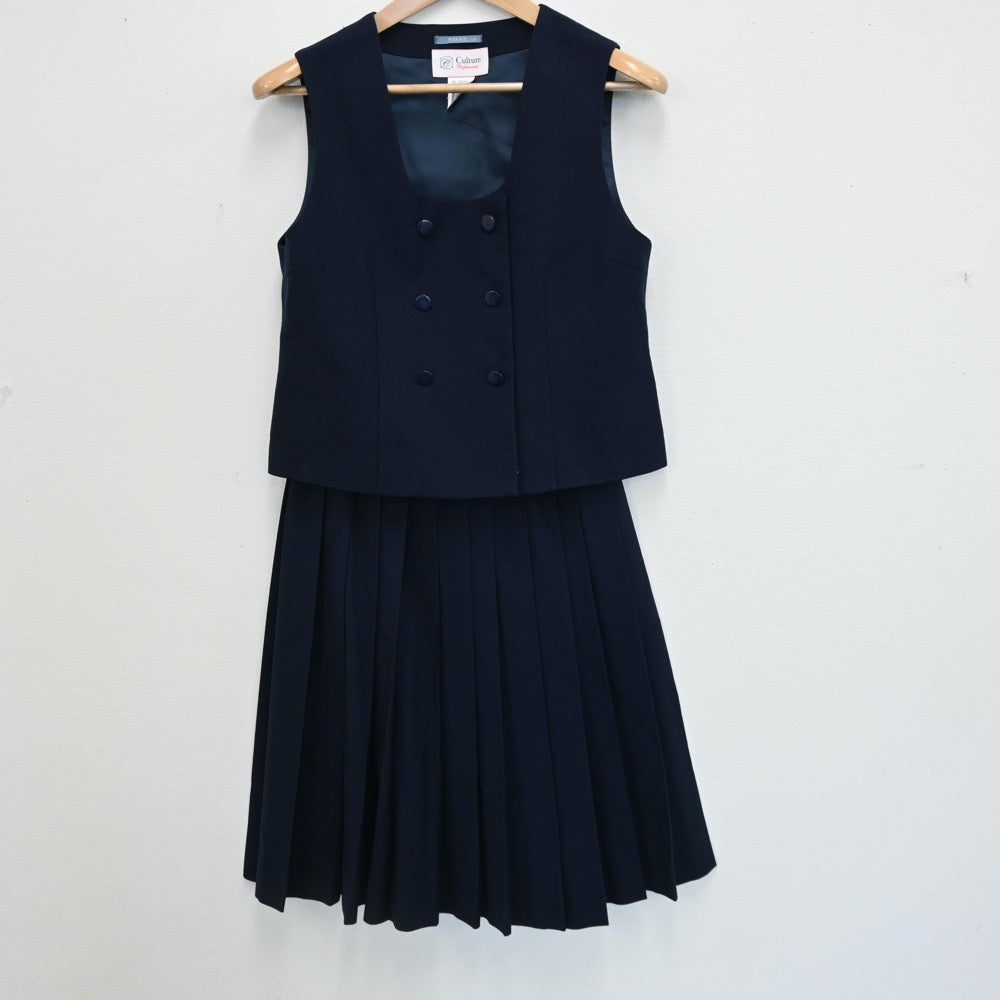 【中古】埼玉県 馬宮中学校 女子制服 3点（ブレザー・ベスト・スカート）sf008413