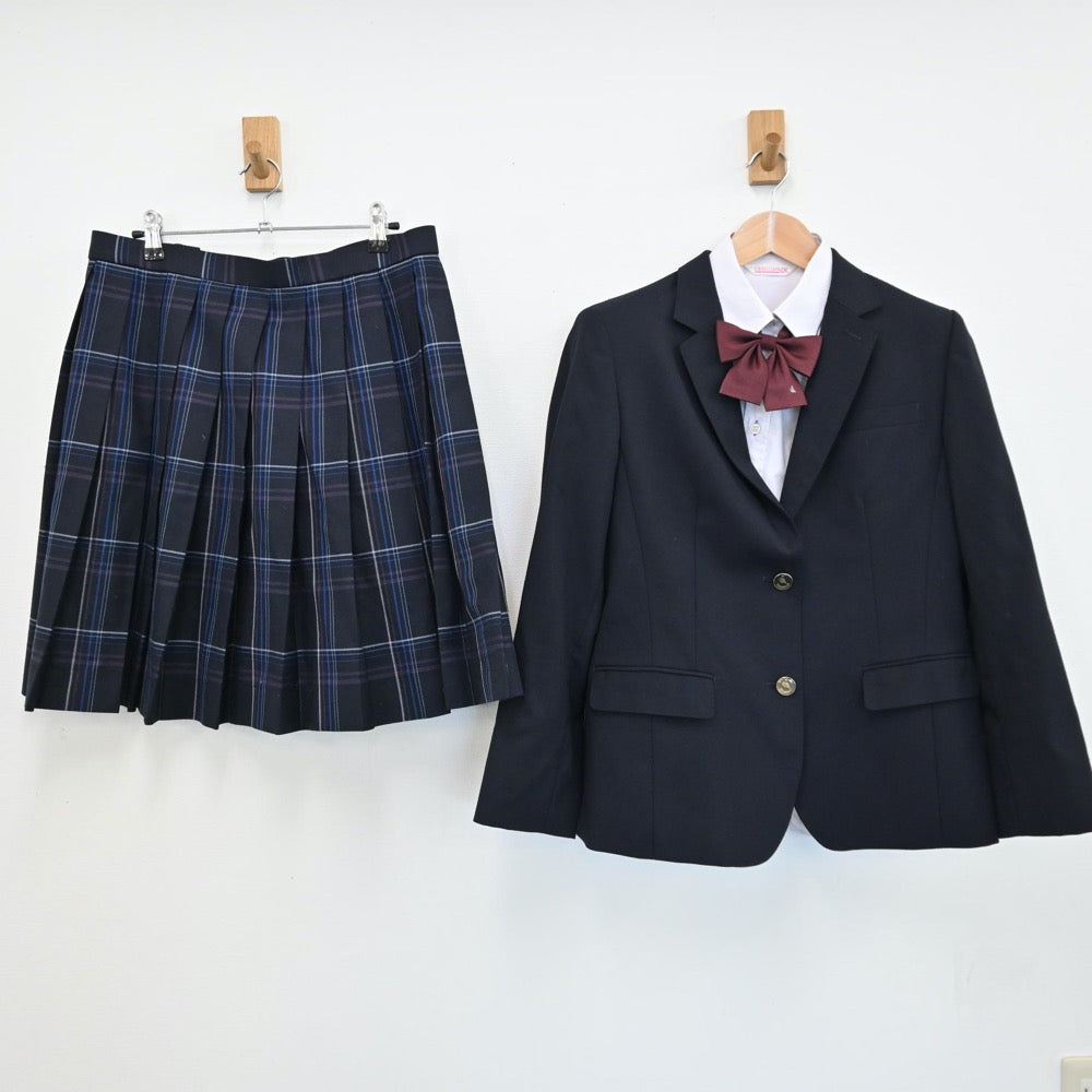 【中古】神奈川県 横浜創学館高等学校 女子制服 5点（ブレザー・シャツ・スカート）sf008415