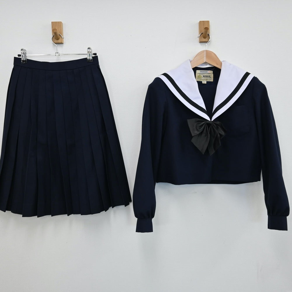 中古制服】愛知県 名古屋西高等学校 女子制服 3点（セーラー服