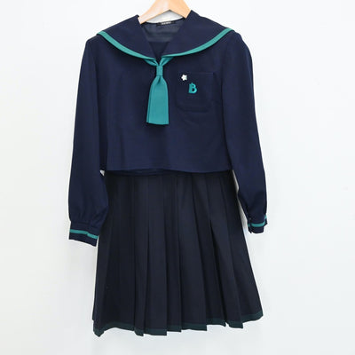 【中古】東京都 文京学院大学女子中学校 女子制服 4点（セーラー服・スカート）sf008444