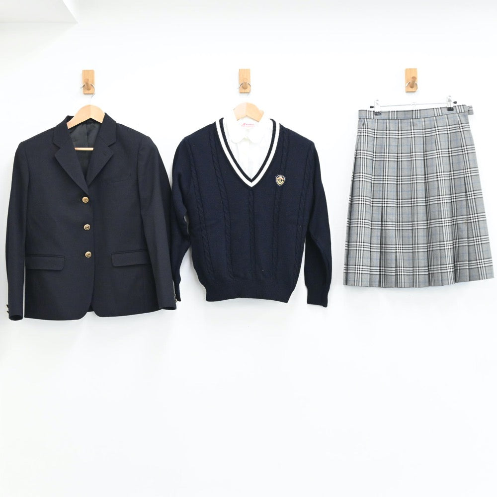 中古制服】兵庫県 太子高等学校 女子制服 4点（ブレザー・シャツ