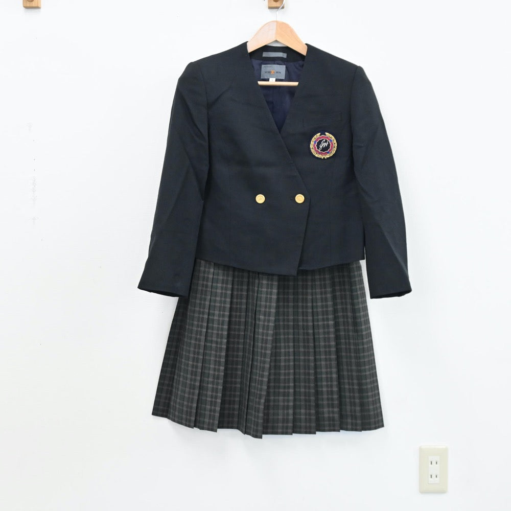 【中古】埼玉県 川口市立幸並中学校 女子制服 5点（ブレザー・セーラー服・スカート）sf008469