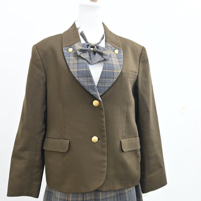 【中古】神奈川県 横浜市立戸塚高等学校 女子制服 5点（ブレザー・ベスト・スカート）sf008490