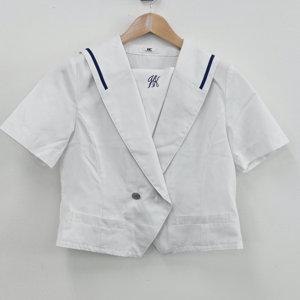 【中古】熊本県 秀岳館高等学校 女子制服 4点（セーラー服・スカート）sf008503