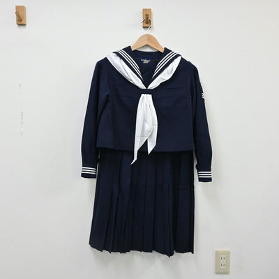 【中古】東京都 共立女子中学高等学校 女子制服 5点（セーラー服・ニット・ベスト・スカート）sf008513