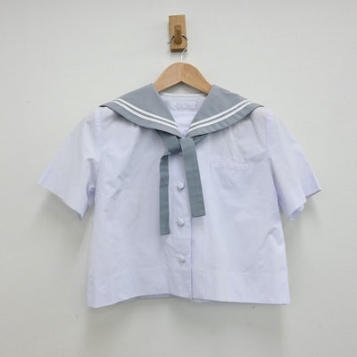 【中古】沖縄県 読谷高等学校 女子制服 3点（セーラー服・スカート）sf008551