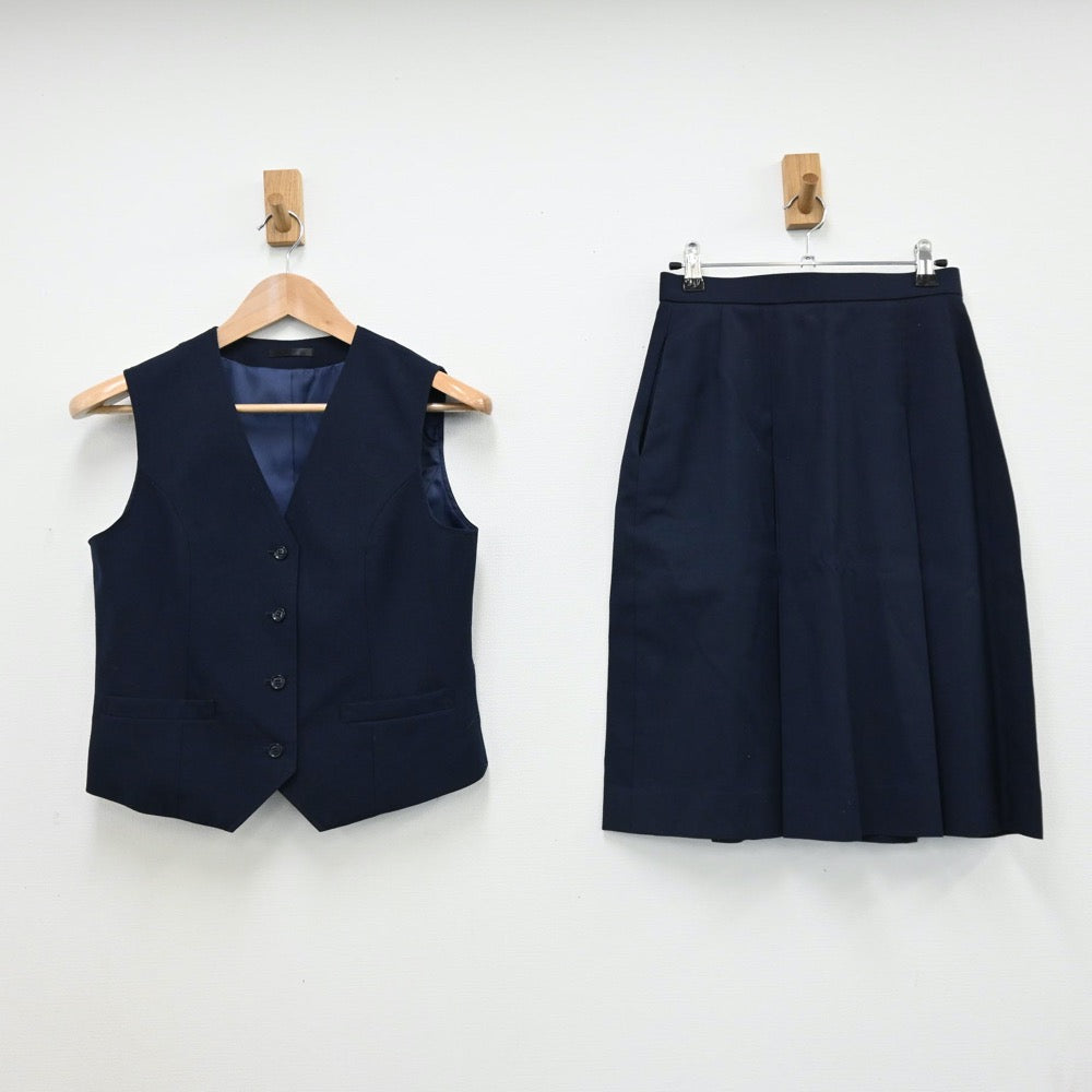 【中古】埼玉県 伊奈学園総合高等学校 女子制服 5点（ブレザー・ベスト・スカート）sf008558