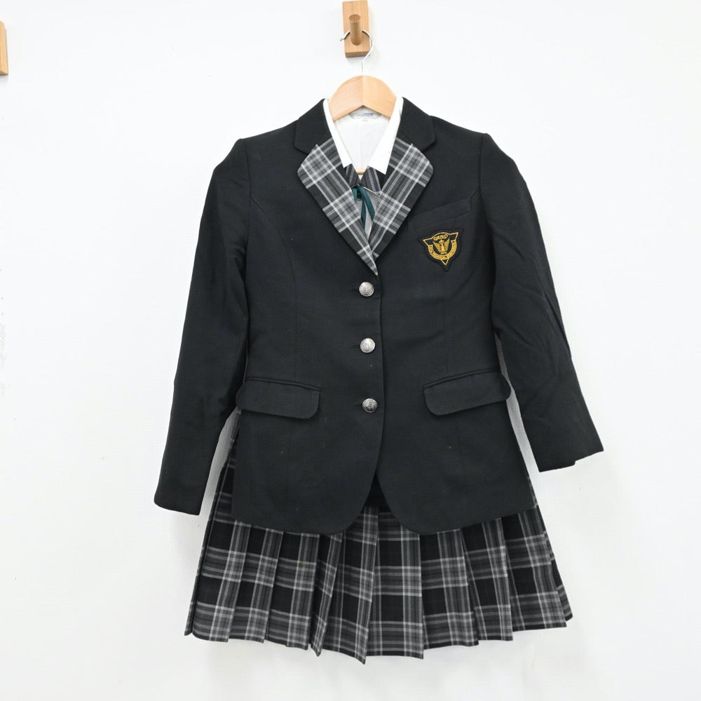 【中古】大分県 大分工業高等学校 女子制服 4点（ブレザー・シャツ・スカート）sf008581