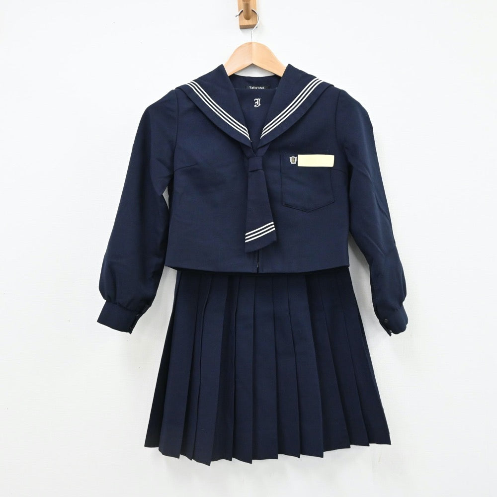 【中古】大分県 大分工業高等学校 女子制服 4点（セーラー服・スカート）sf008583