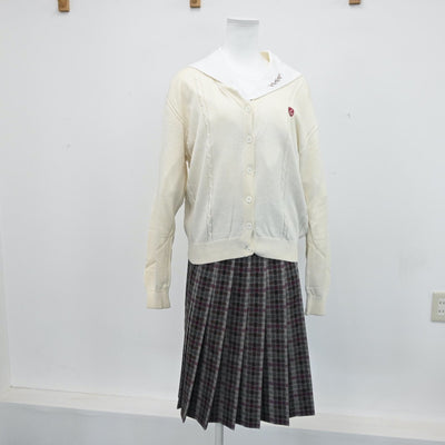 【中古】愛知県 名城大学附属高等学校 女子制服 4点（ブレザー・セーラー服・ニット・スカート）sf008617