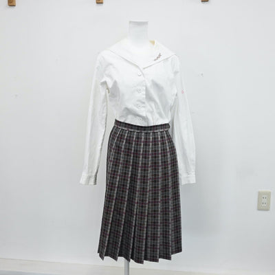 【中古】愛知県 名城大学附属高等学校 女子制服 4点（ブレザー・セーラー服・ニット・スカート）sf008617