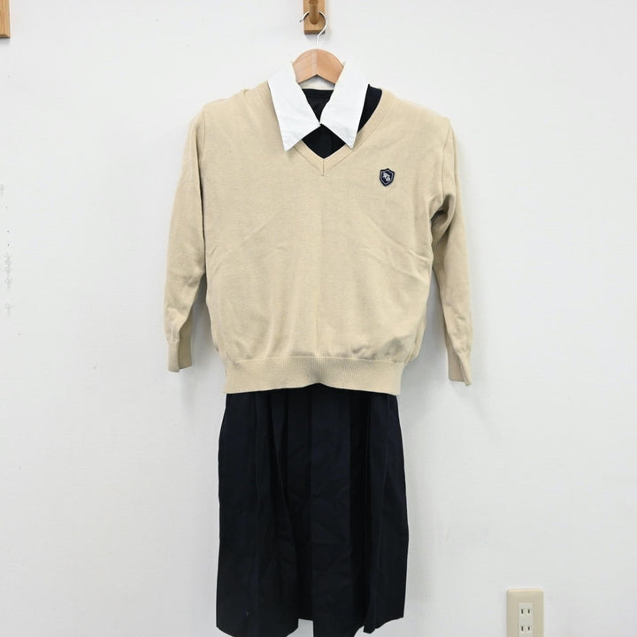 【中古制服】東京都 山脇学園中学校高等学校 女子制服 2点（ワンピース・ニット）sf008650【リサイクル学生服】 | 中古制服通販パレイド