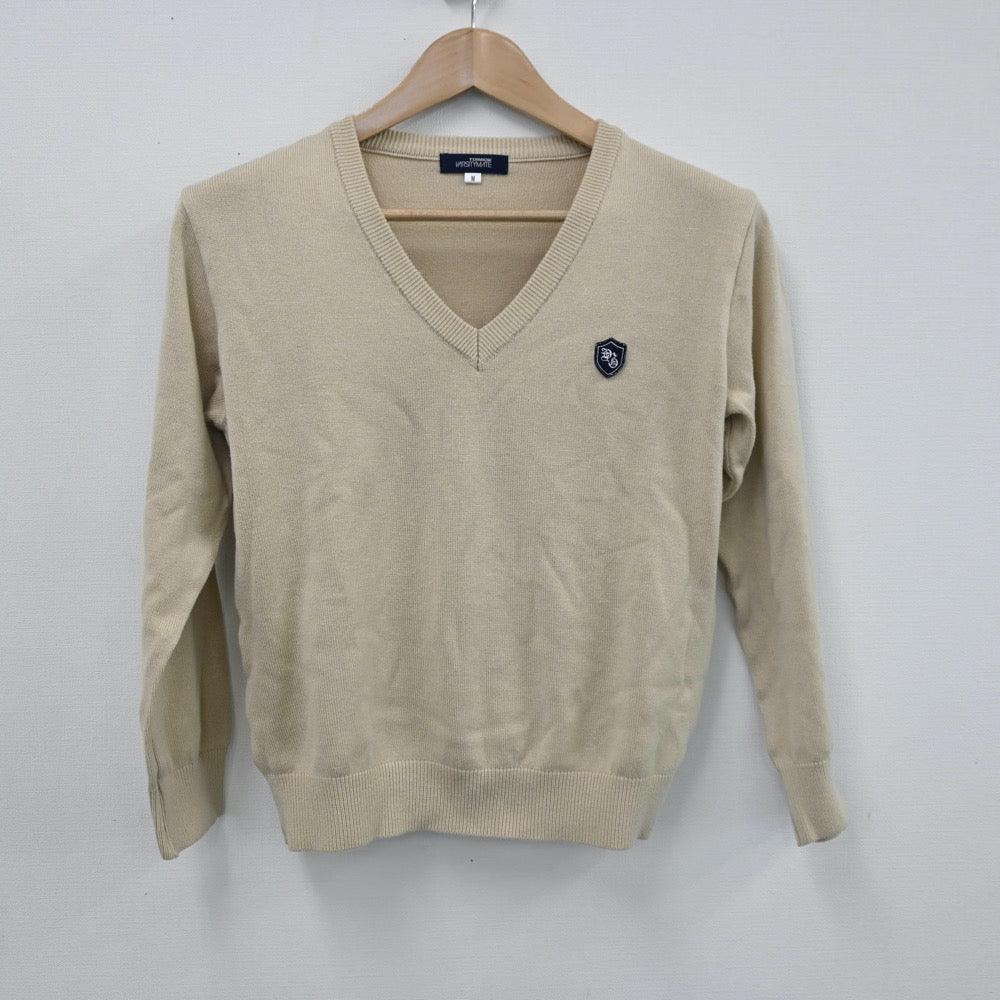 【中古】東京都 山脇学園中学校高等学校 女子制服 3点（ニット・シャツ・スカート）sf008651