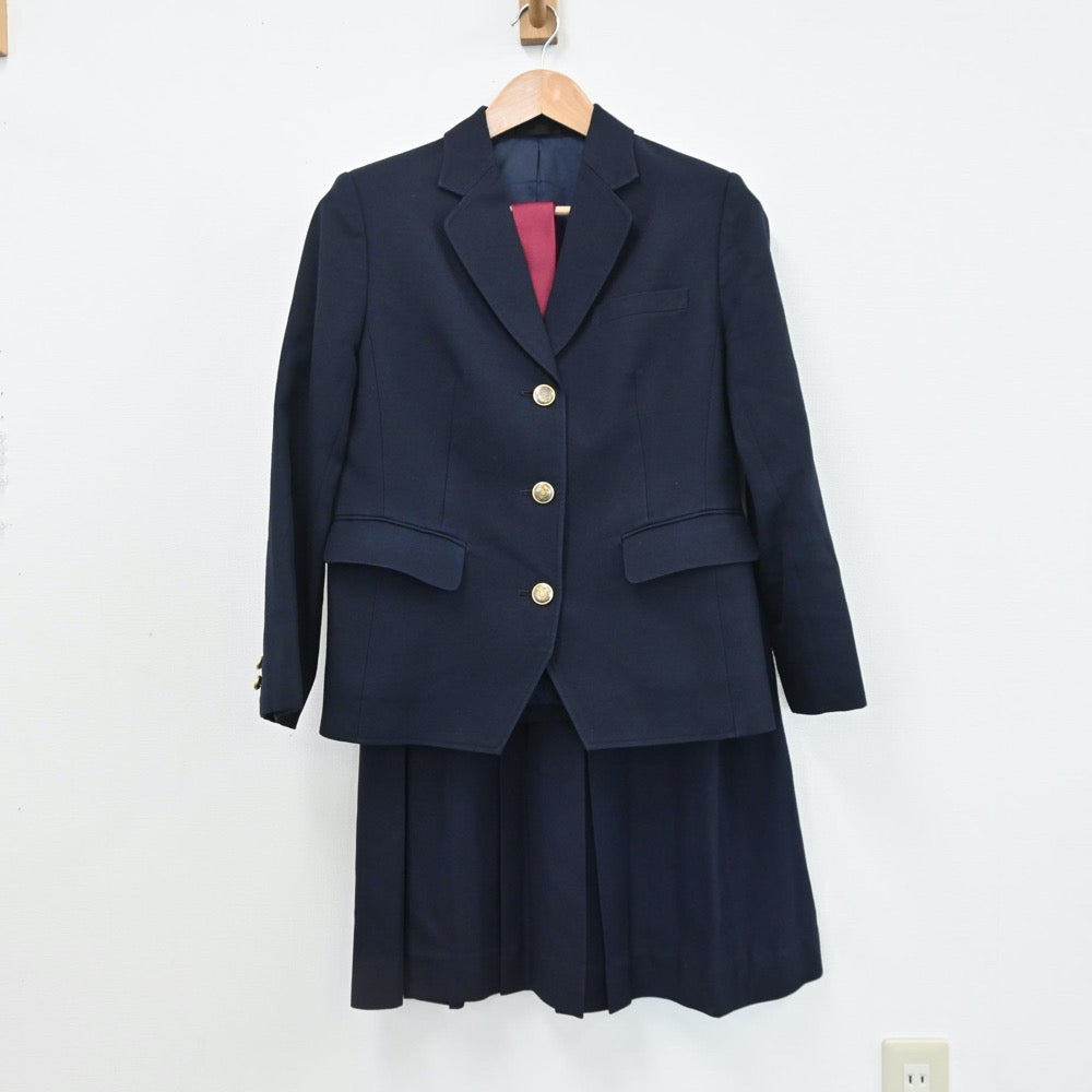 【中古】青森県 青森県立青森西高校 女子制服 4点（ブレザー・ニット・スカート）sf008690