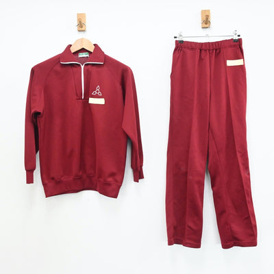 【中古】青森県 青森県立青森西高校 女子制服 3点（体操服 上・ジャージ 上・ジャージ 下）sf008692