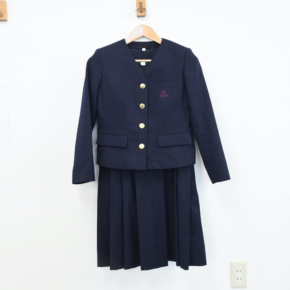 【中古】兵庫県 雲雀丘学園高等学校 女子制服 4点（ブレザー・ジャンパースカート）sf008711