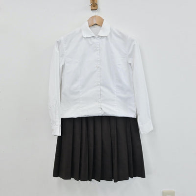 【中古】静岡県 不二聖心女子学院高等学校 女子制服 3点（ベスト・シャツ・スカート）sf008723