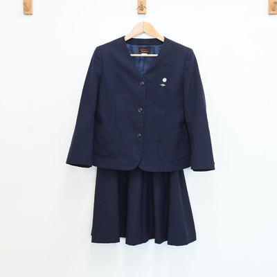 【中古】福島県 福島県立安積黎明高等学校 女子制服 2点（ブレザー・スカート）sf008755