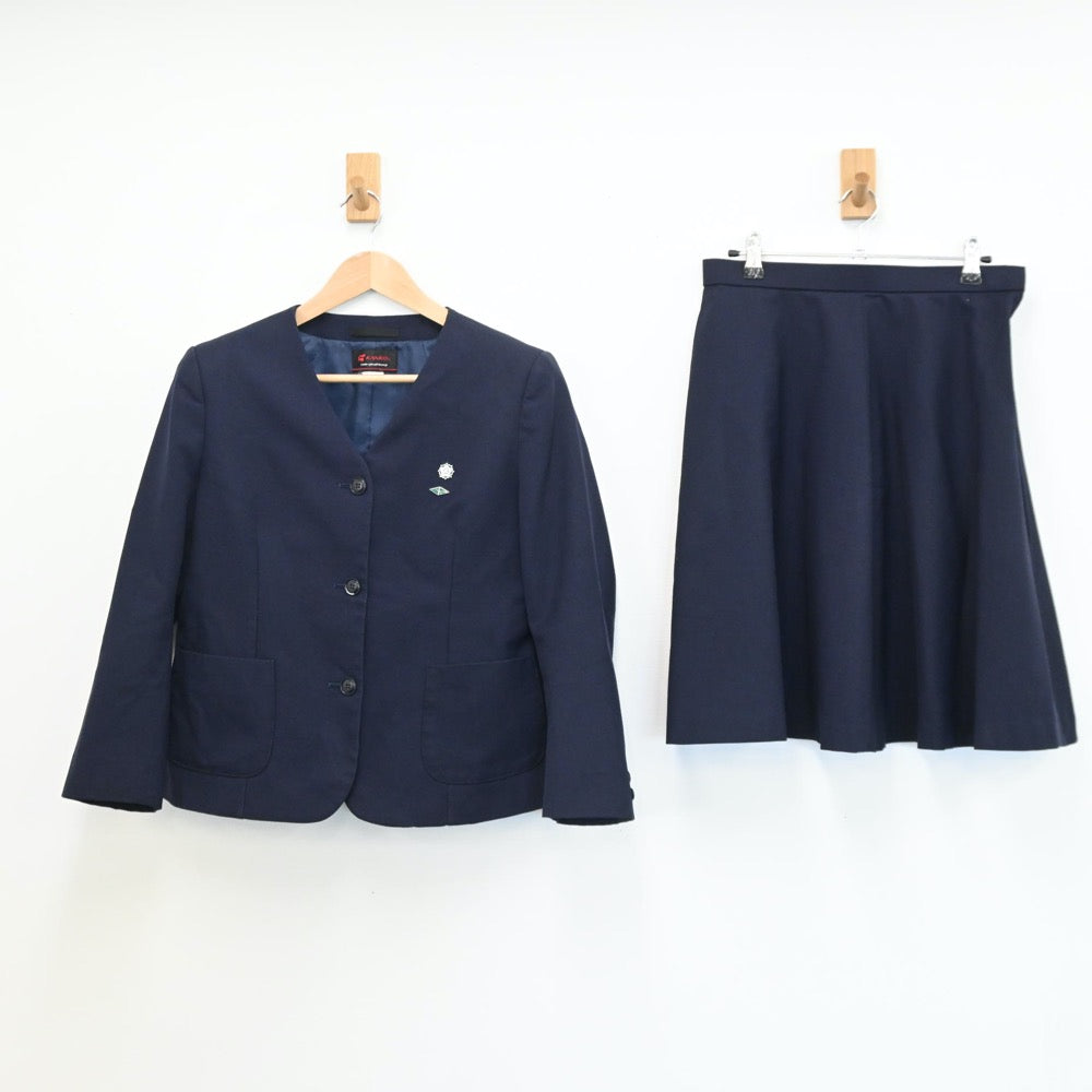 【中古】福島県 福島県立安積黎明高等学校 女子制服 2点（ブレザー・スカート）sf008755