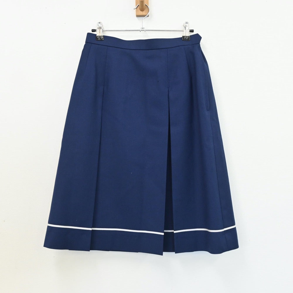 【中古】福岡県 久留米信愛高等学校 女子制服 4点（ブレザー・ニット・スカート）sf008762