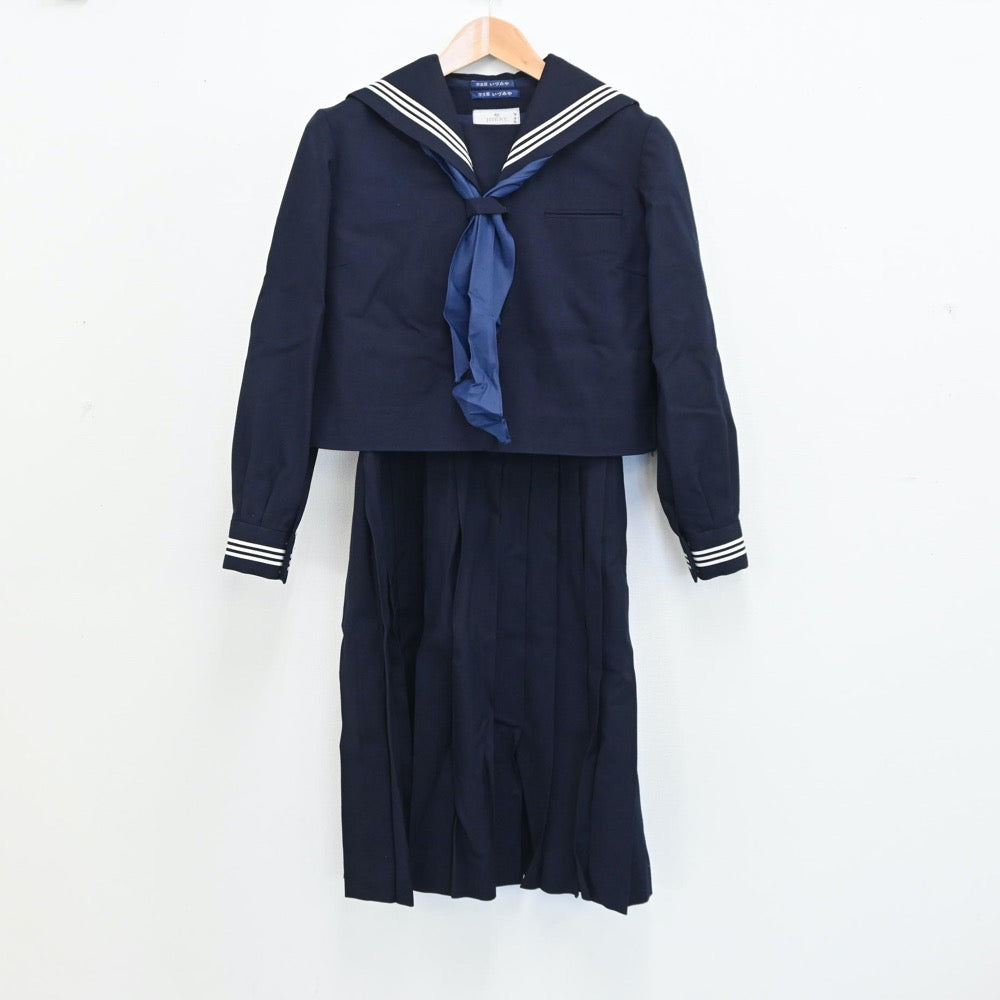 【中古】神奈川県 川崎市立御幸中学校 女子制服 2点（セーラー服・ジャンパースカート）sf008787