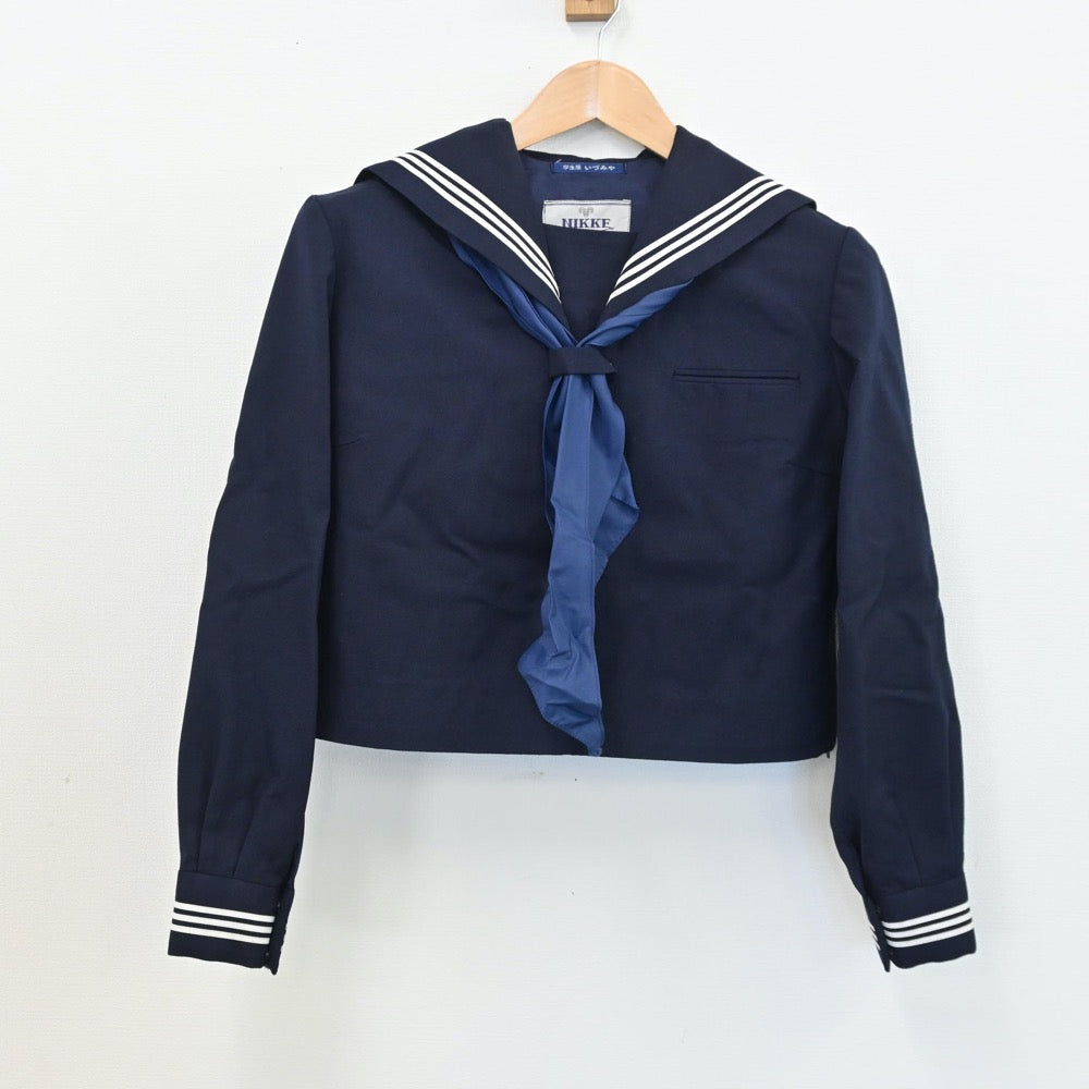 【中古】神奈川県 川崎市立御幸中学校 女子制服 2点（セーラー服・ジャンパースカート）sf008787