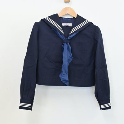 【中古】神奈川県 川崎市立御幸中学校 女子制服 2点（セーラー服・ジャンパースカート）sf008787